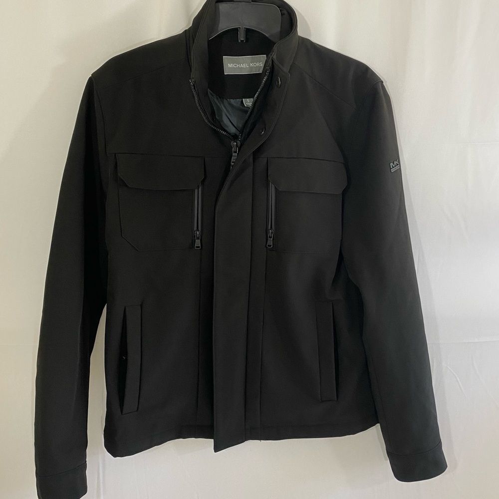 Michael Kors Men Guilford Soft Shell Jacket Black